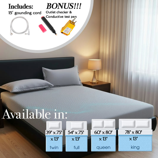 GroundSync Bamboo Grounding Fitted Bedsheets™