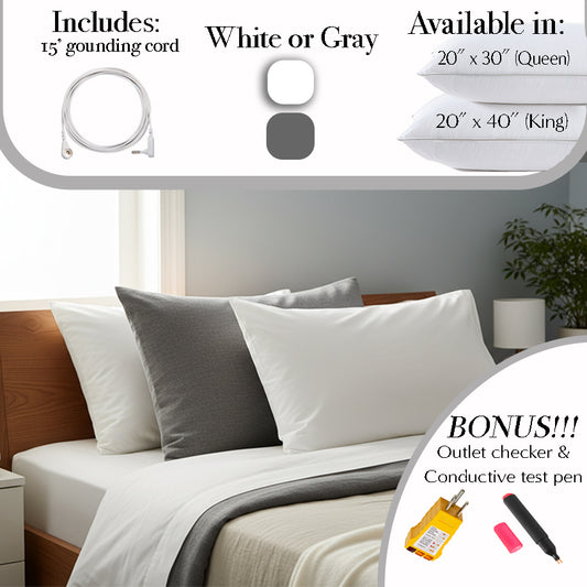 RestSync Organic Cotton Grounding Pillowcase™